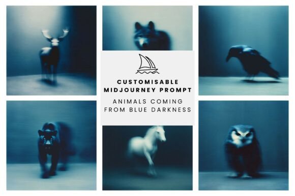 Animals Coming from Blue Darkness: The Allure of Ethereal Art