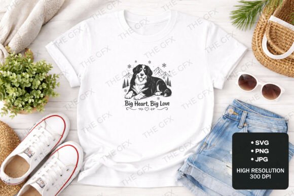 Bernese Mountain Dog Cozy Tee Design: A Creative Guide