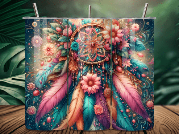 Bohemian Feather Dreamcatcher Tumbler: A Design Deep Dive