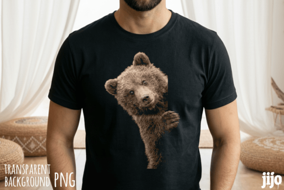 Bringing Woodland Whimsy to Your Projects: The Bear Camping Wildlife Cute PNG