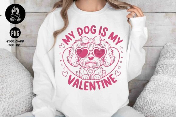 Celebrate Puppy Love: A Cute Dog Valentine PNG for Your Projects