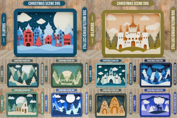 Christmas Scene SVG Laser Craft BUNDLE: Your Ultimate Design Asset