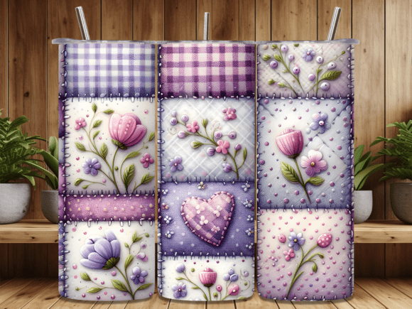 Floral Patchwork Quilt Tumbler Wrap: A Design That Feels Like Home