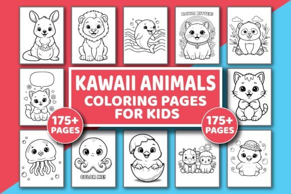 Kawaii Animals Coloring Book for Kids: A Creative Asset Analysis