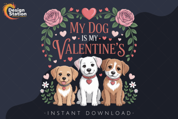 My Dog is My Valentine: A Pawfect PNG for Pet Lovers