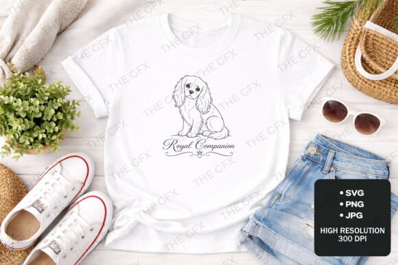 Royal Companion Dog Lover SVG: A Charming Design Asset