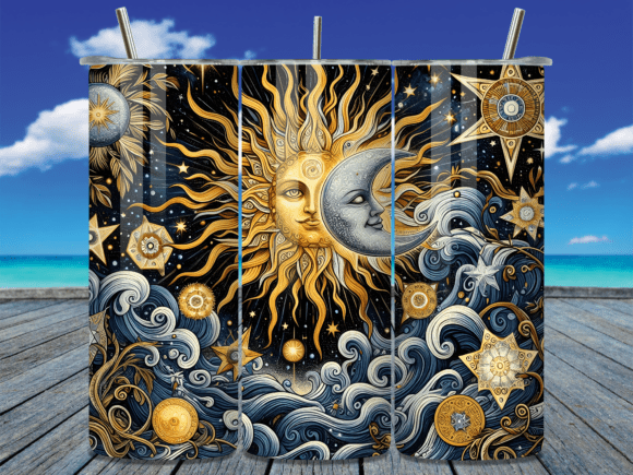 Sun and Moon Celestial Tumbler Wrap: A Guide to Whimsical Design