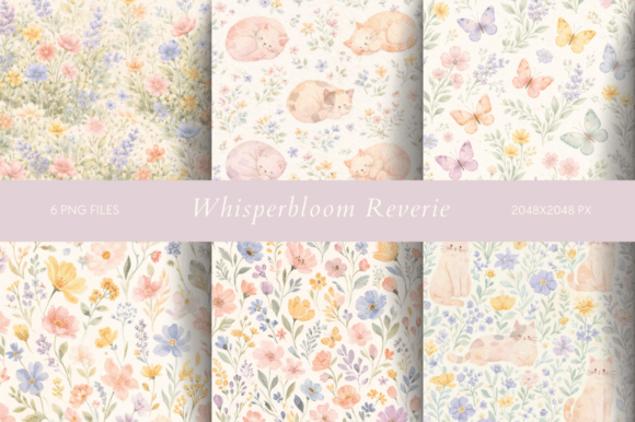 Whisperbloom Reverie: Dreamy Florals for Creative Design